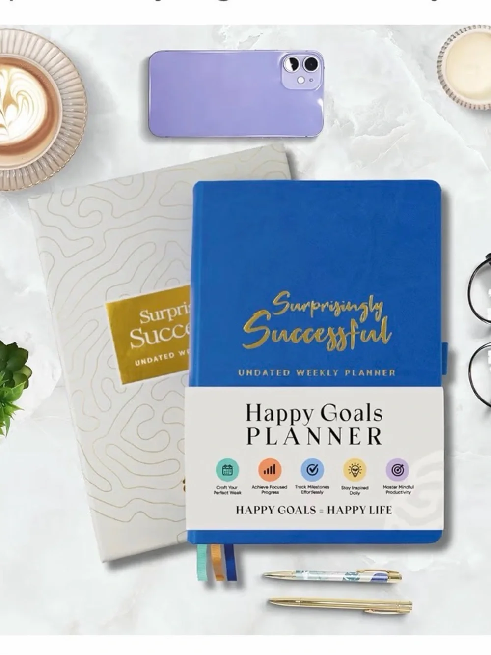 Undated Weekly Planner - Bright Blue 